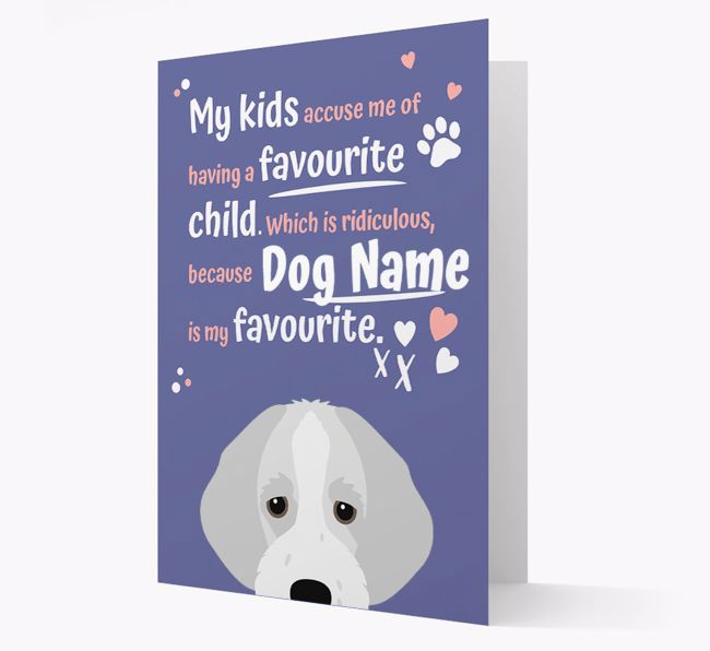 'Favourite Child' - Personalised {breedFullName} Card 